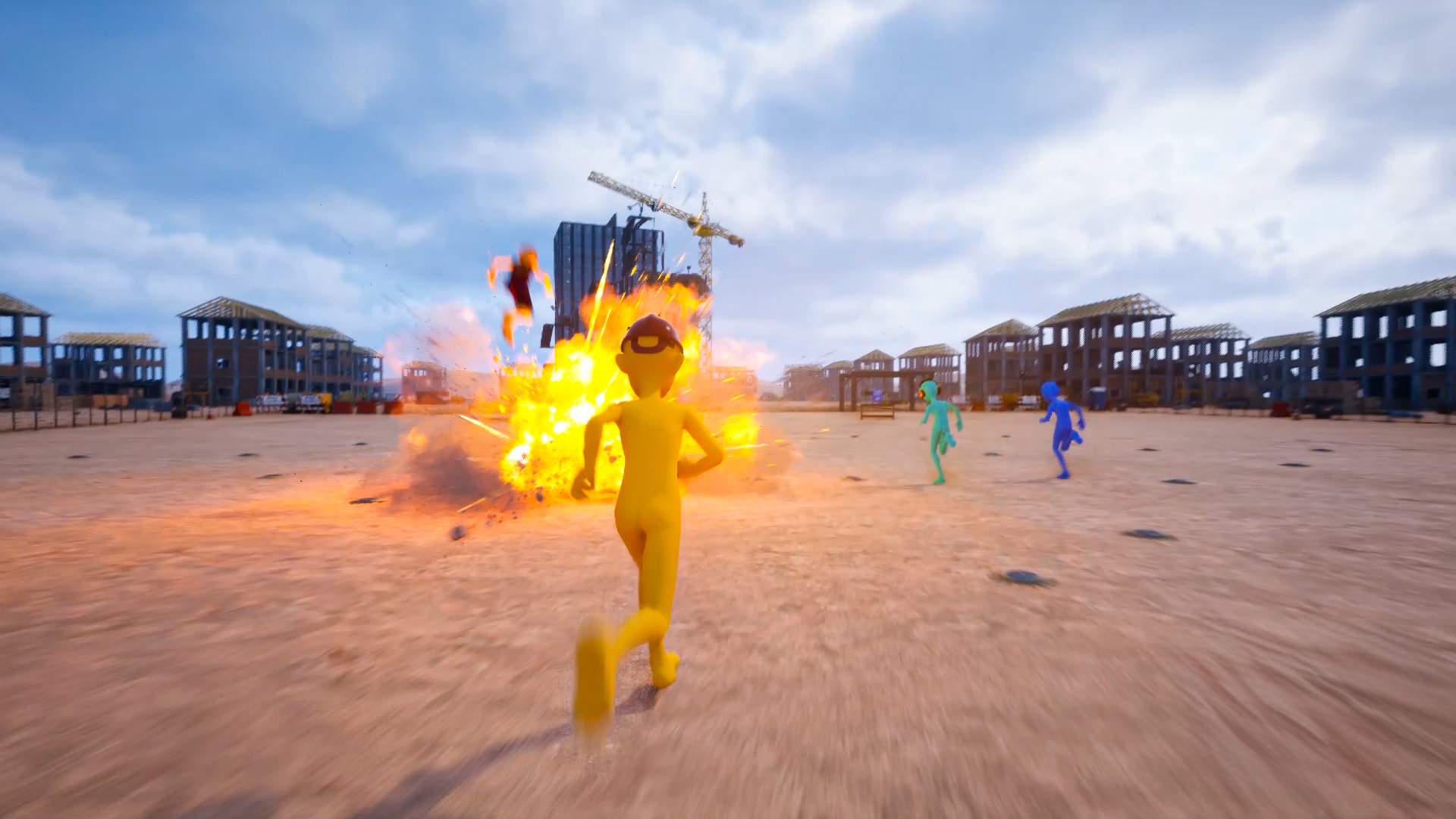 BASHDASH gameplay in the construction yard