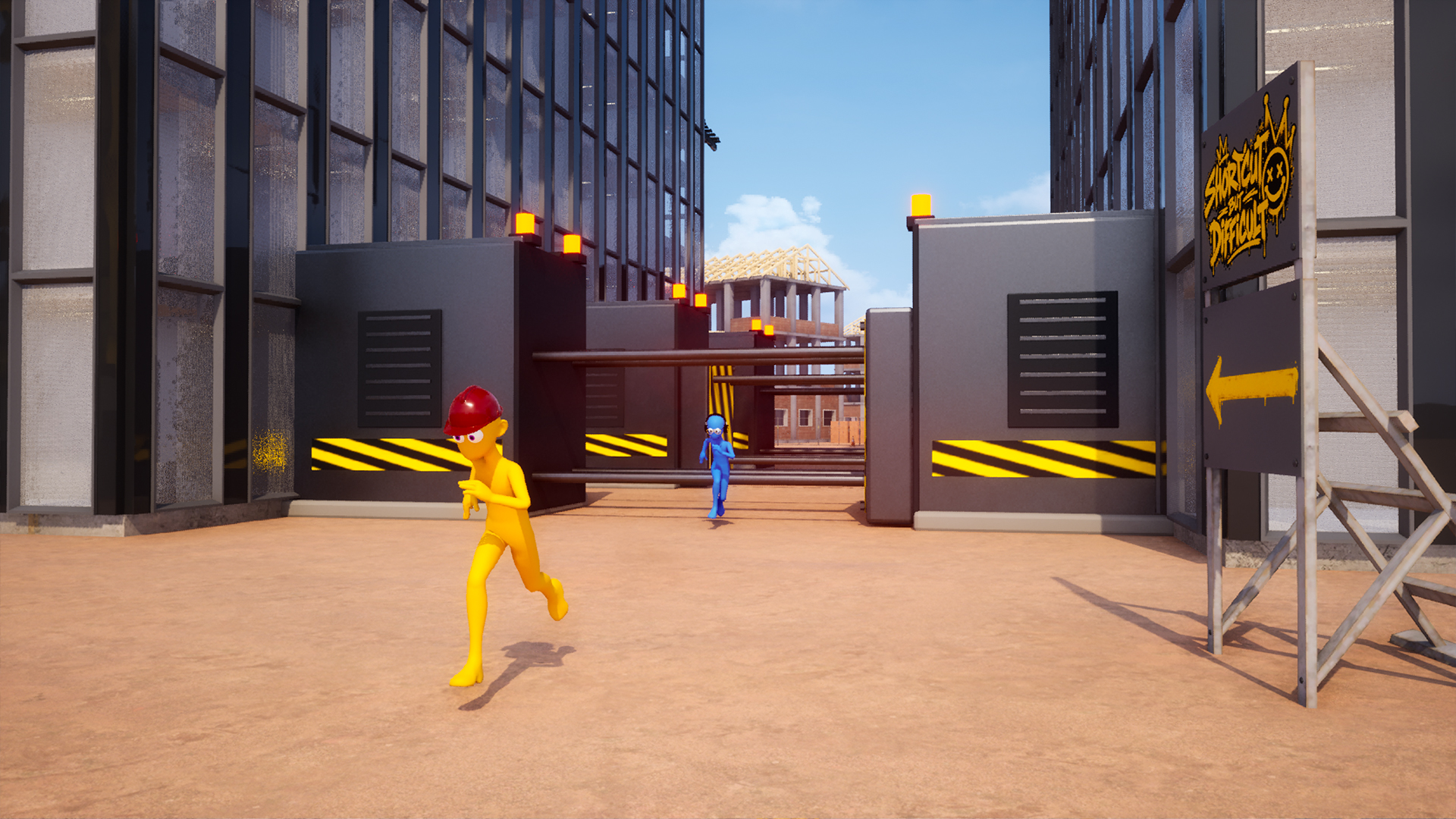 A chase through the obstacle course